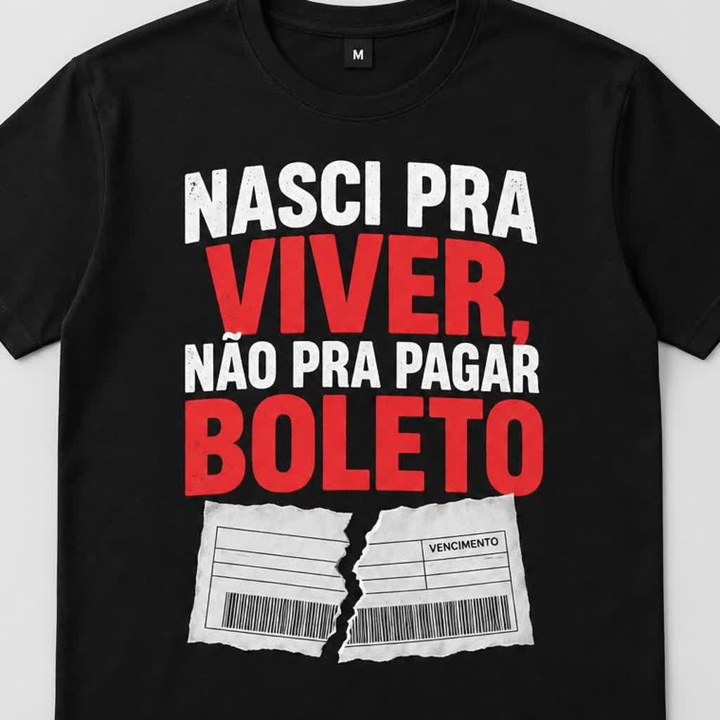 Detalhe da estampa BOLETO NÃO DORME