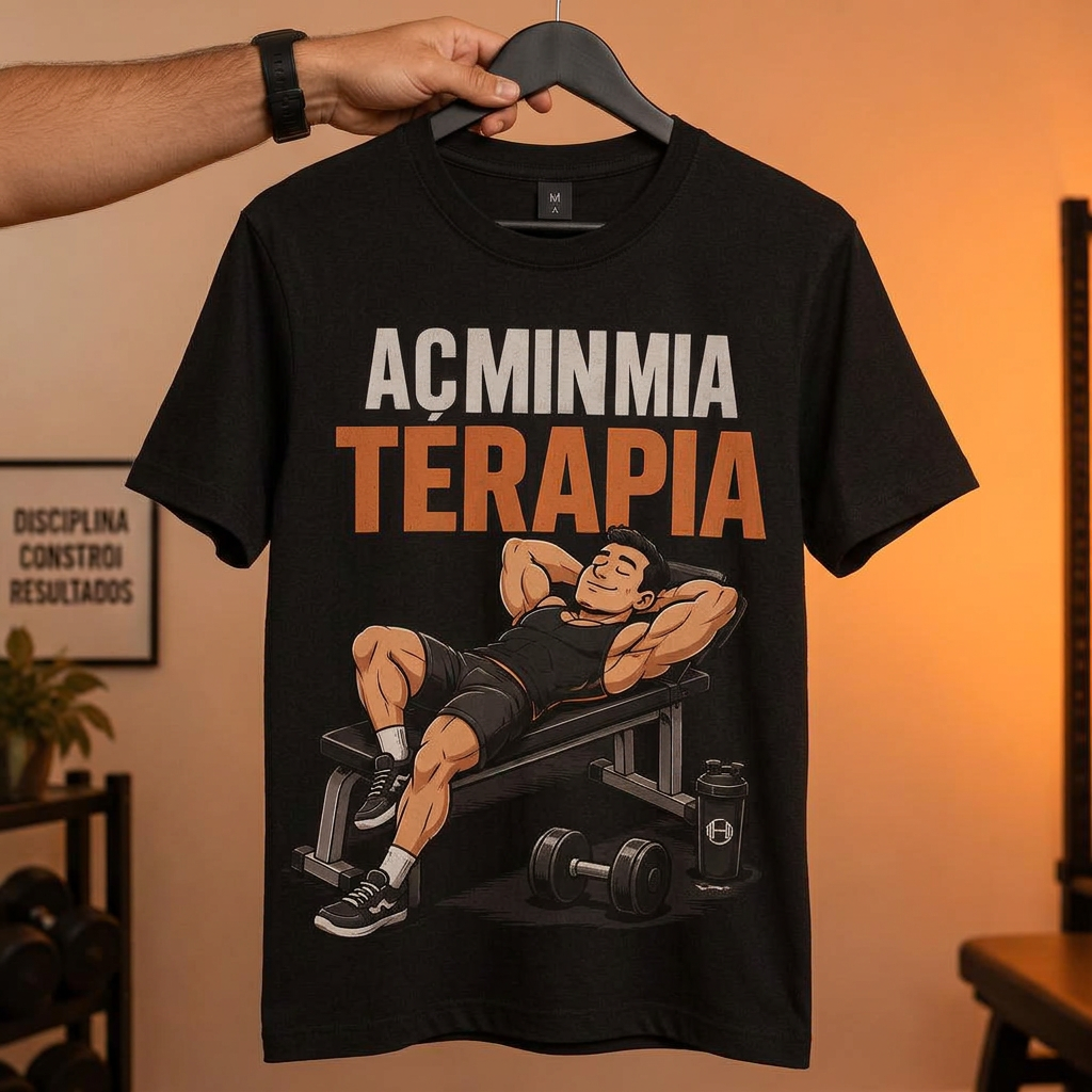 Camiseta Academia É Terapia