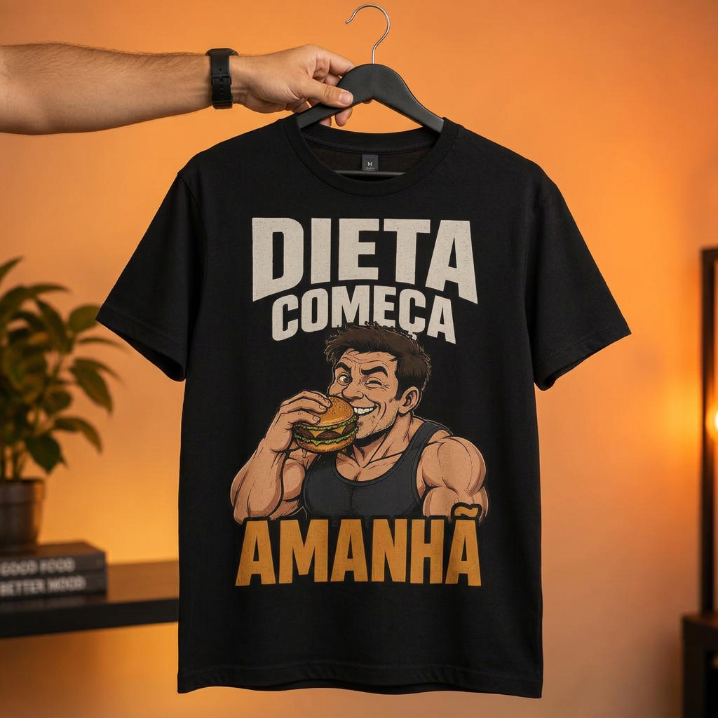 Camiseta Dieta Começa Amanhã