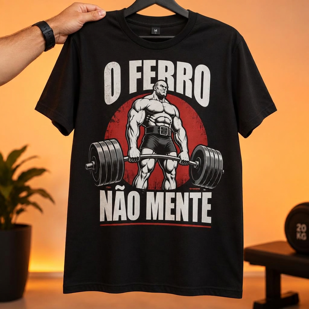 Camiseta O Ferro Não Mente