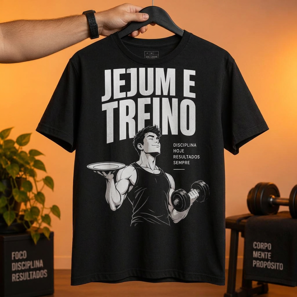 Camiseta Jejum e Treino