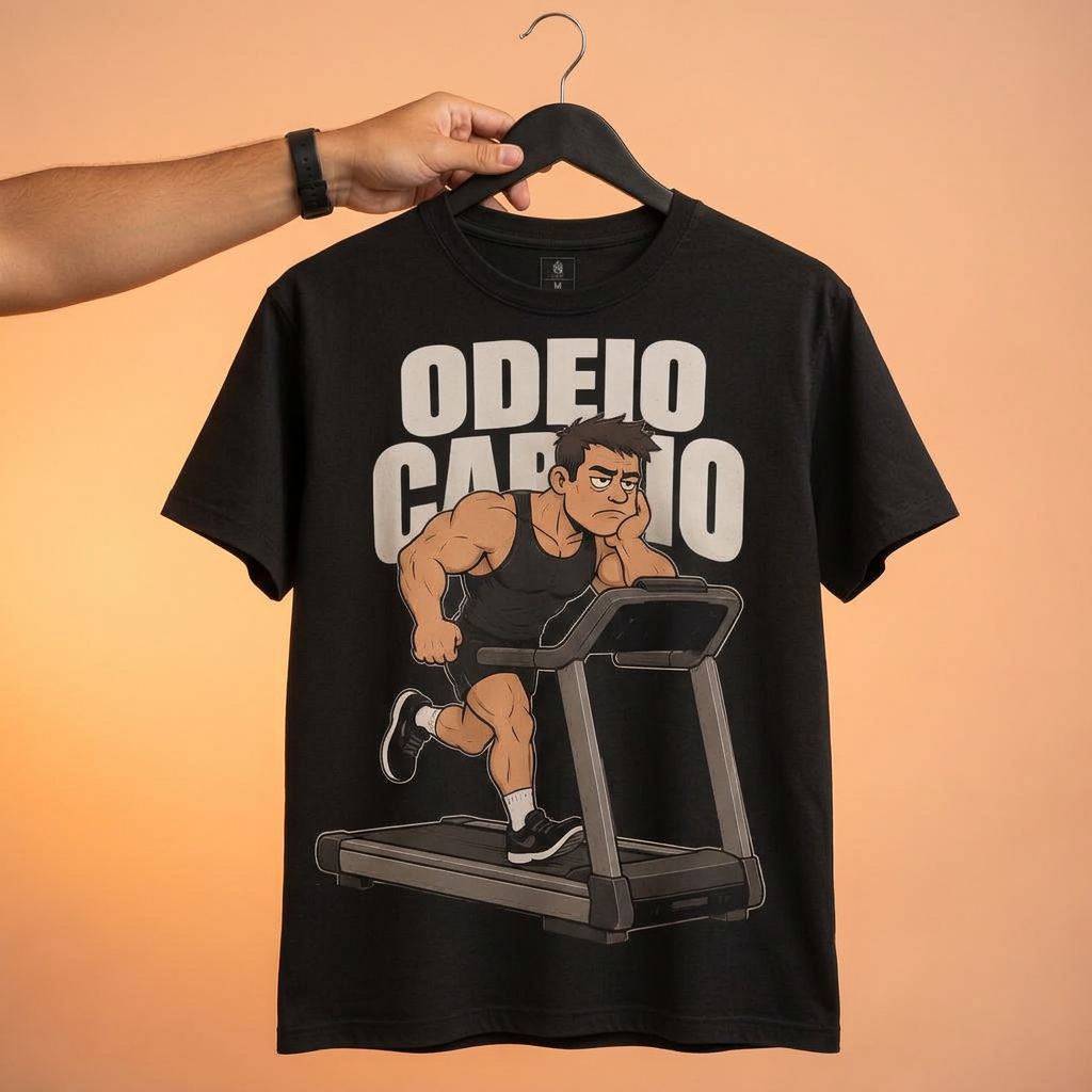 Camiseta Odeio Cardio