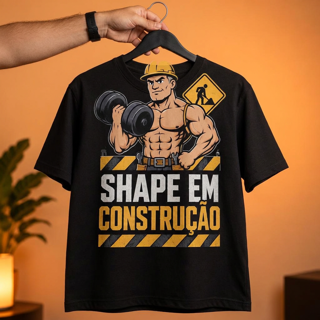 Camiseta Shape em Construção