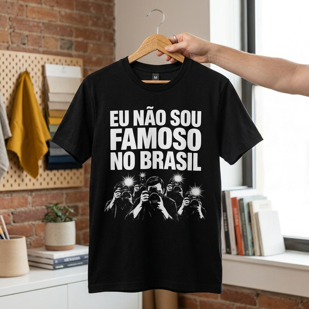 Camiseta Não Sou Famoso