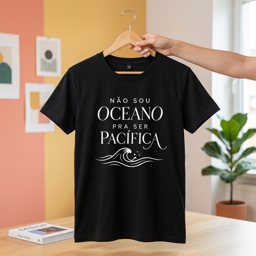 Camiseta Não Sou Oceano