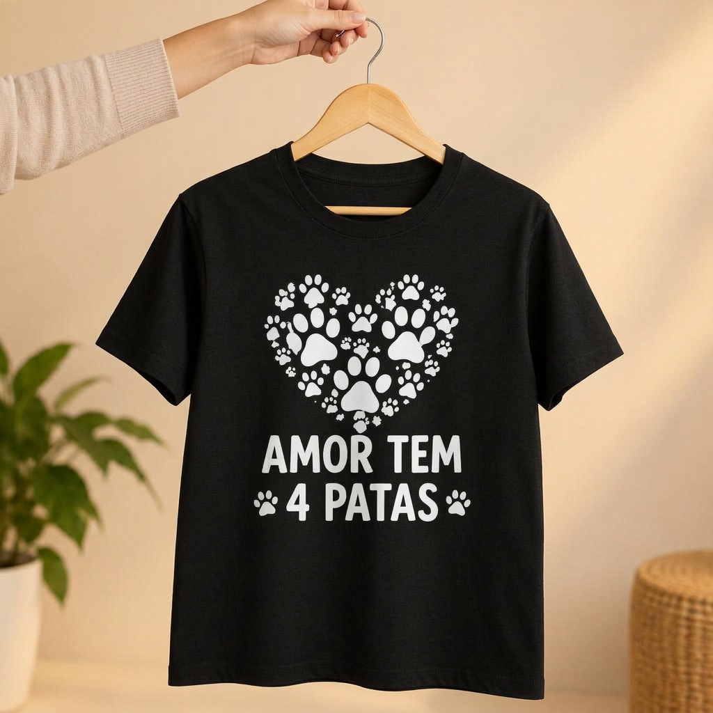 Camiseta Amor Tem 4 Patas