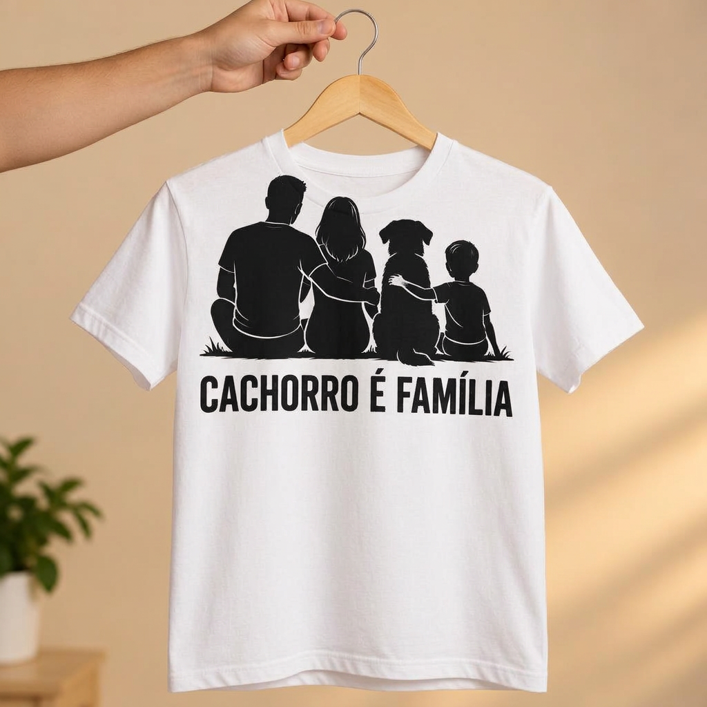 Camiseta Cachorro É Família