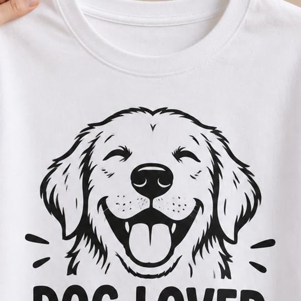 Detalhe da estampa DOG LOVER
