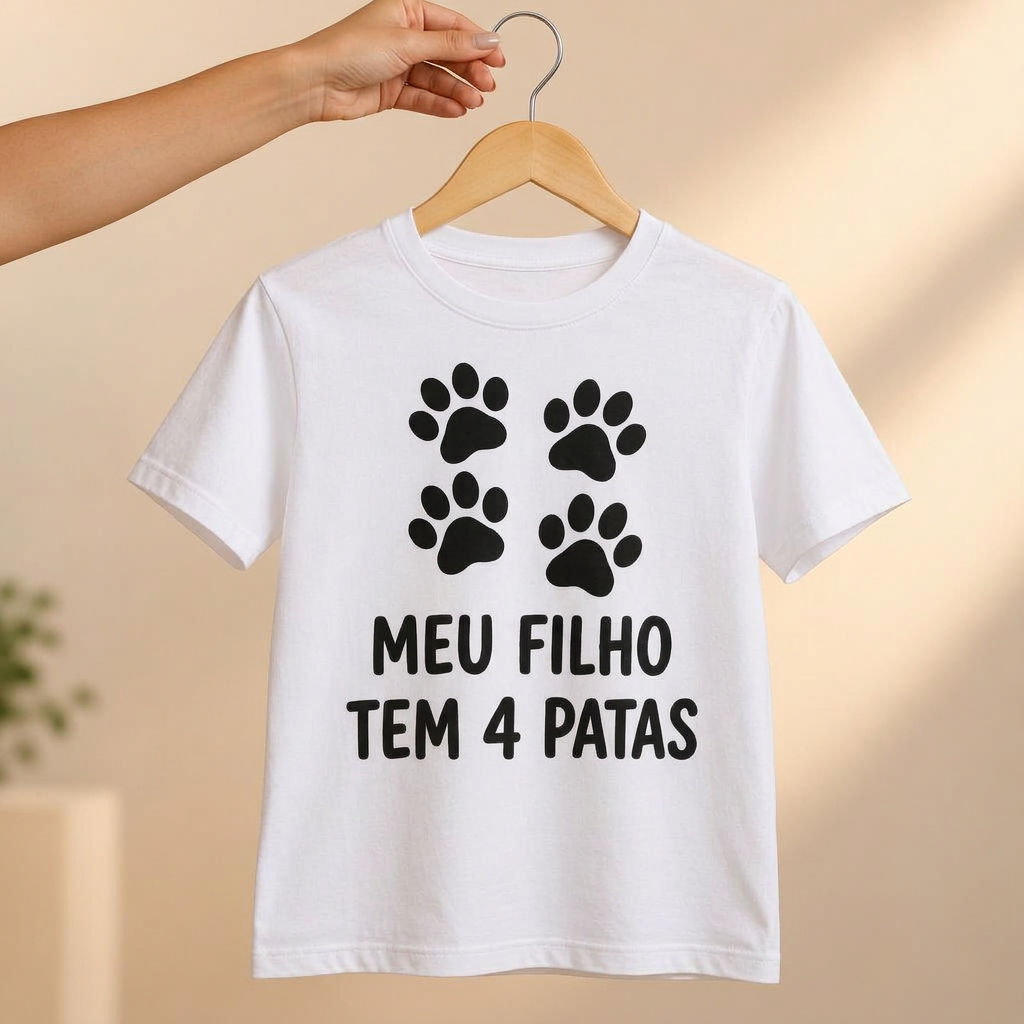 Camiseta Meu Filho Tem 4 Patas