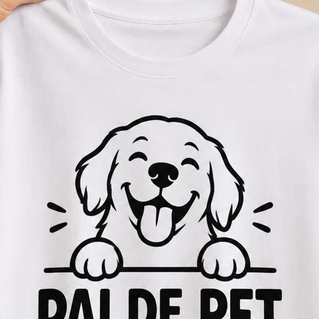 Detalhe da estampa PAI DE PET