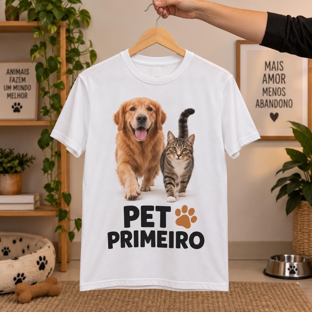 Camiseta Pet Primeiro