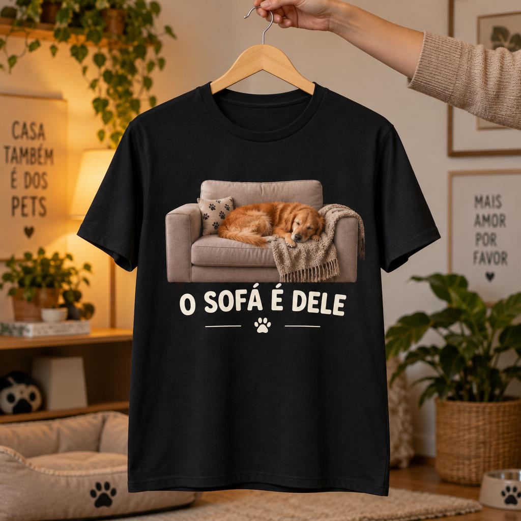 Camiseta O Sofá É Dele