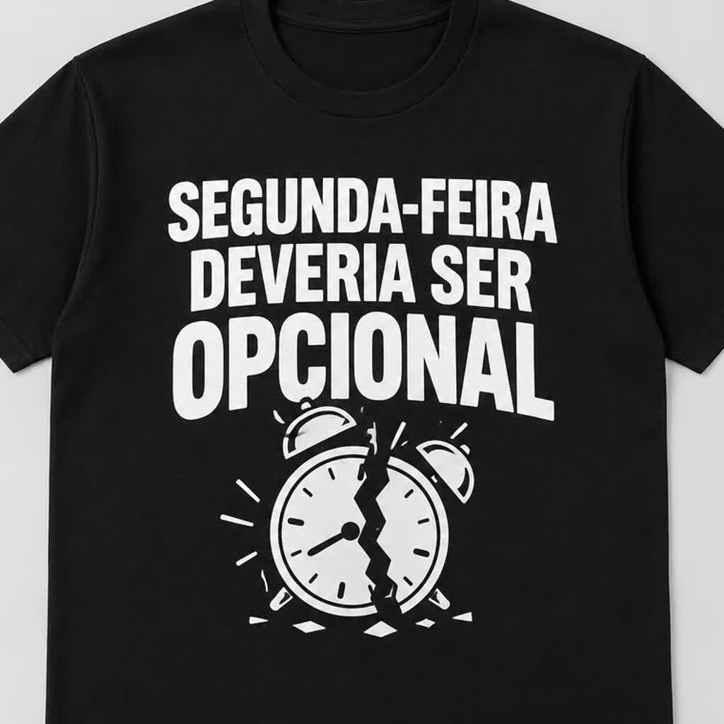 Detalhe da estampa SEGUNDA-FEIRA É UM ATENTADO