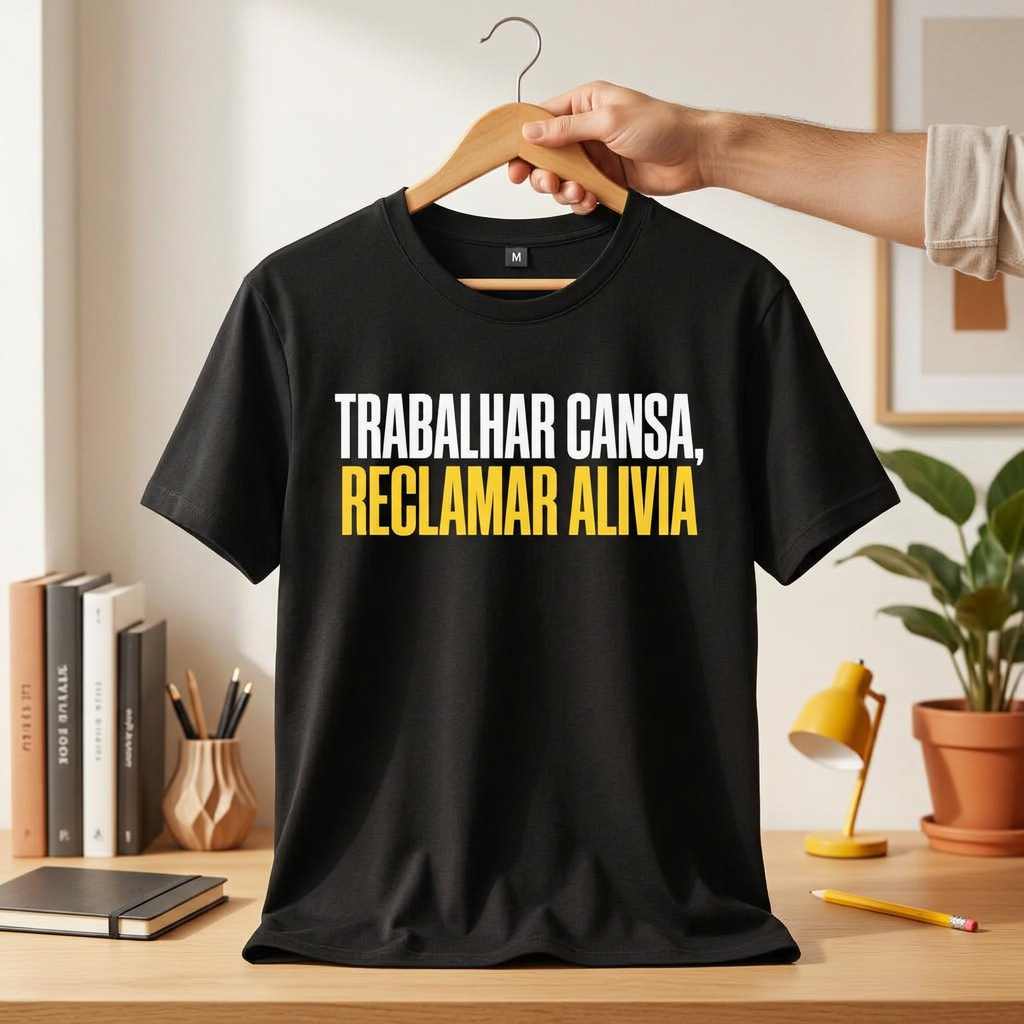 Camiseta Trabalhar Cansa